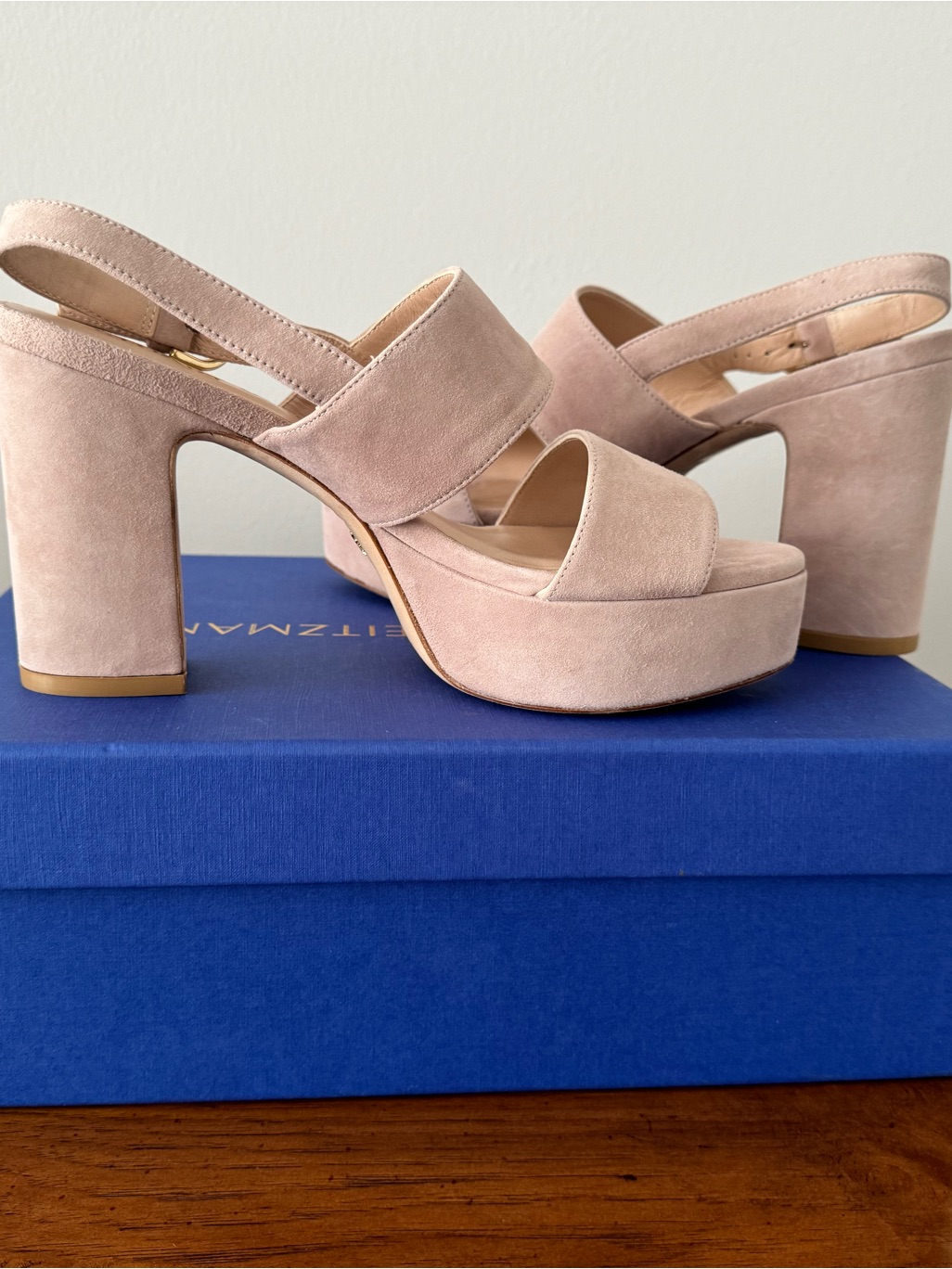 Stuart Weitzman Ono Suede Platform Sandal